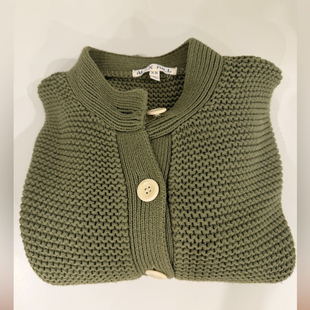 Alex Mill Green Cardigan
